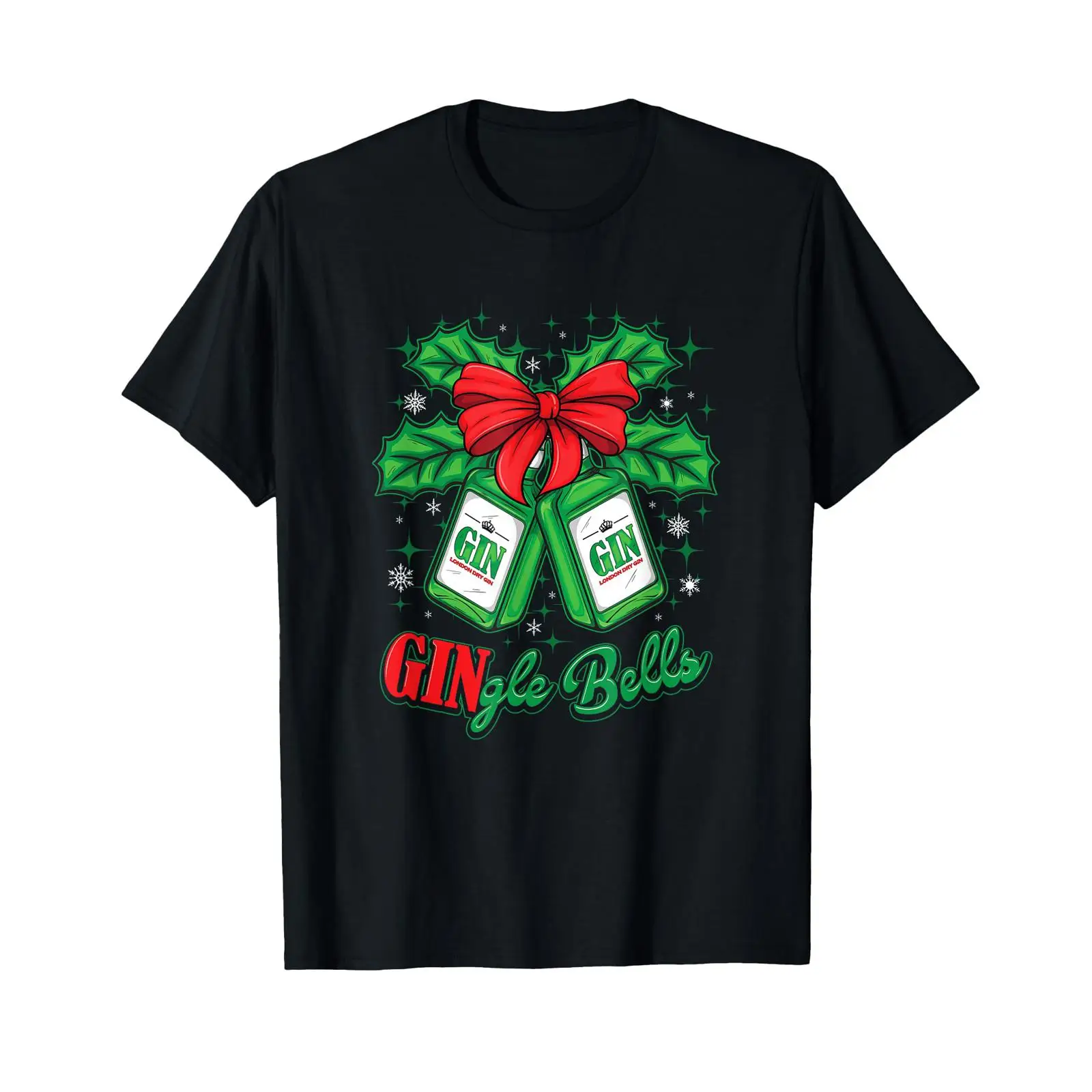 Mens Xmas Fashion - Funny Christmas Xmas Gin Gingle Bells