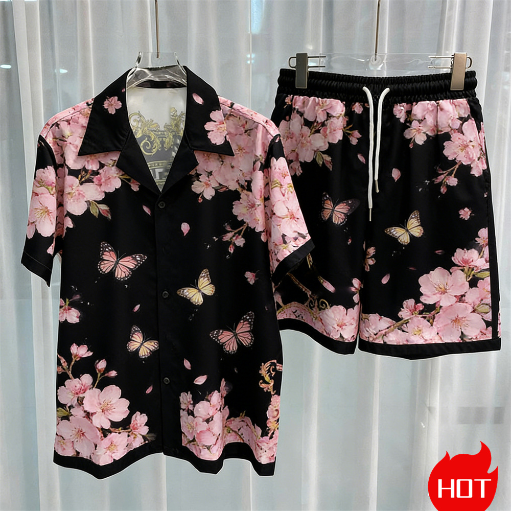 Men'S Fashion Advice - Digital printed men's set fashion two-piece