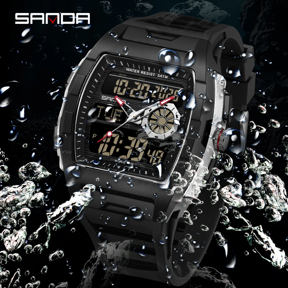 Men'S Fashion Week 2026 - SANDA 2026 Men's Electronic Watch Multifunction