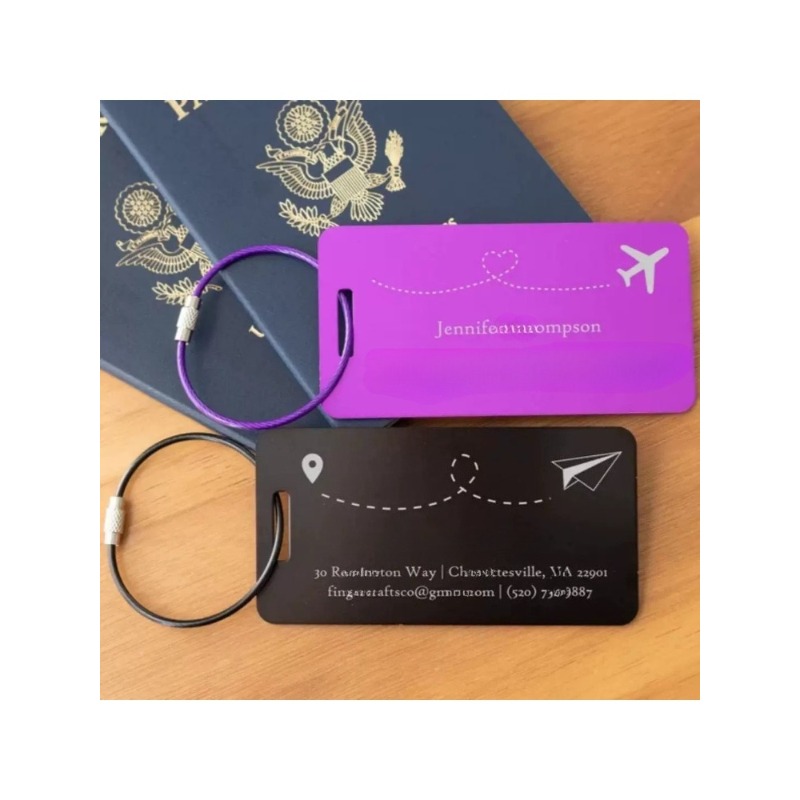 Men'S Fashion Labels - Personalized Custom Metal Luggage Tags Laser