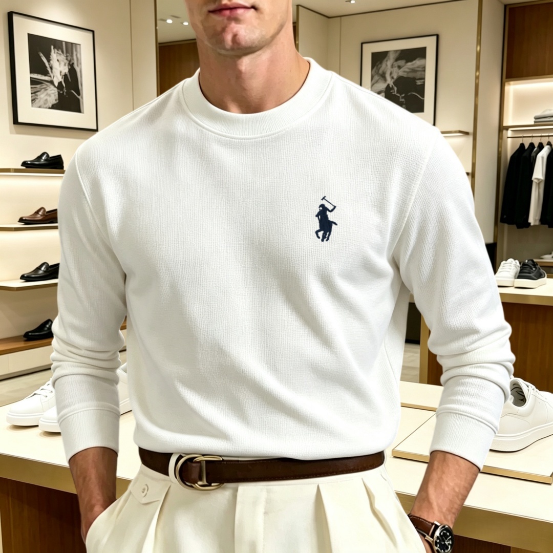 Fashion Mens Shirt - Soft cotton high-end brand men's long