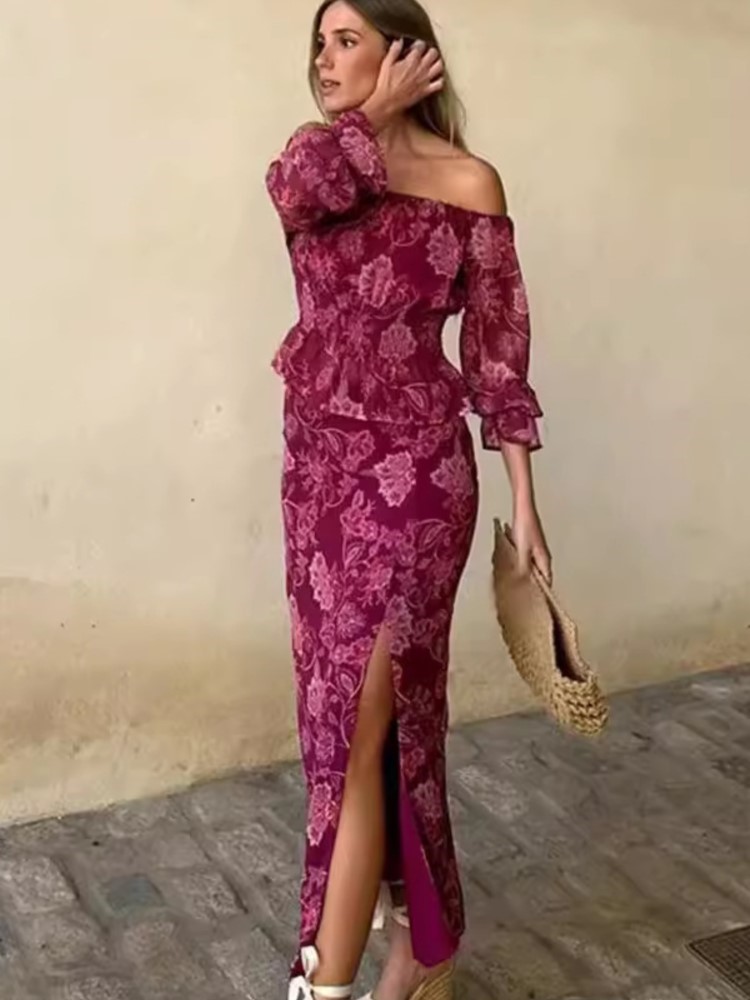 Mens Fashion Summer 2025 - Vintage Sexy Elegant Printed Two Piece