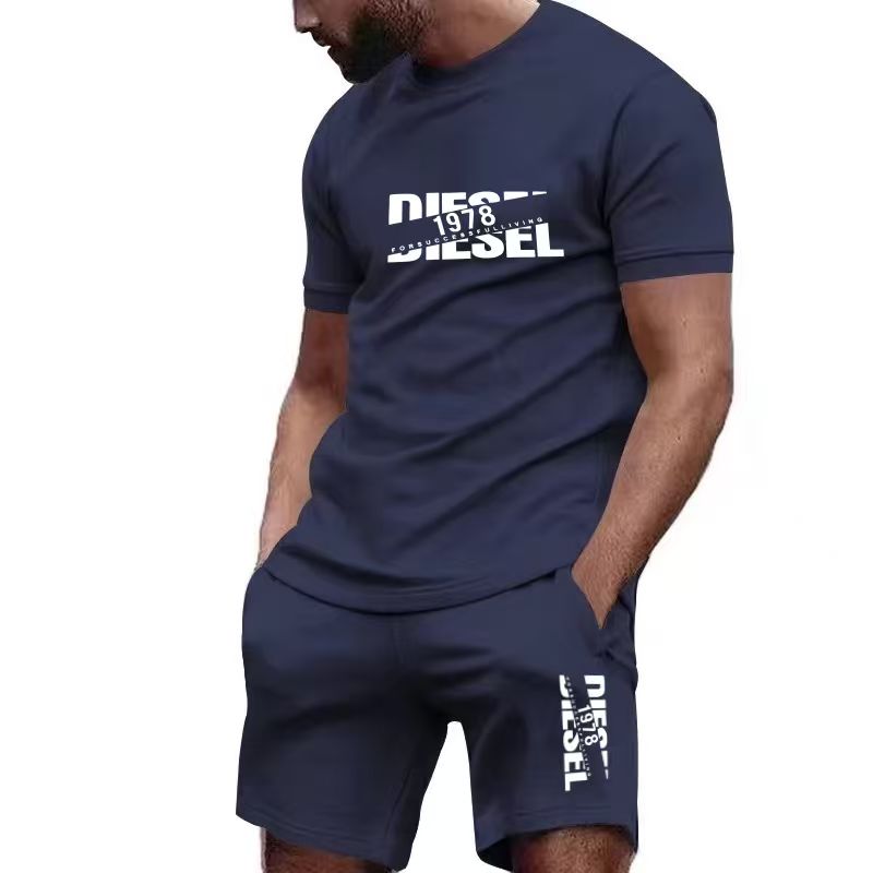 Men'S Fashion Advice - 2026 new summer men's T-shirt+shorts set