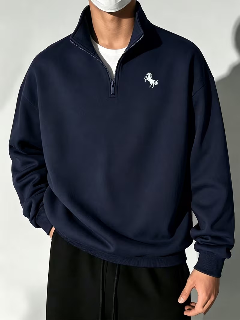 Men'S Fashion Hoodies - Fashion Pony Print Men's Clothes Casual