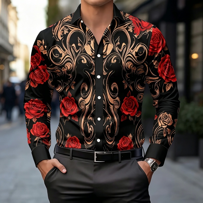 Fashion Mens Shirt - 2026 new men's shirt fashion printed