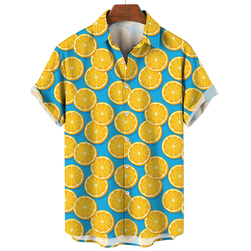 Men'S Fashion Lk - Fashion 3D Print Lemon Orange Fruit