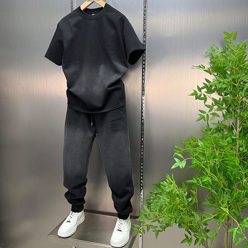 Mens Fashion Summer 2025 - 2025 Summer Fashion Casual Set Top+Pants