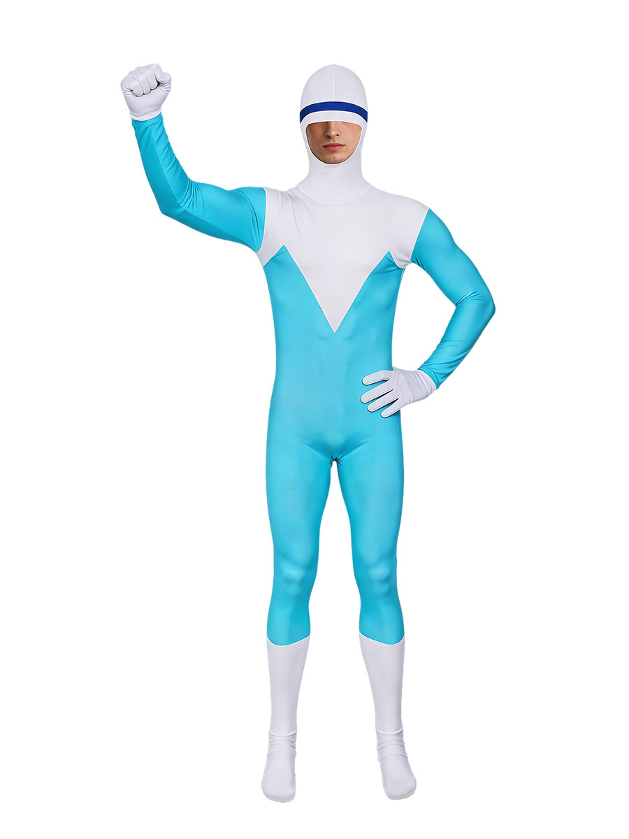 Mens Fashion Jumpsuit - Incredibles cosplay Cool Ice Man Lucius