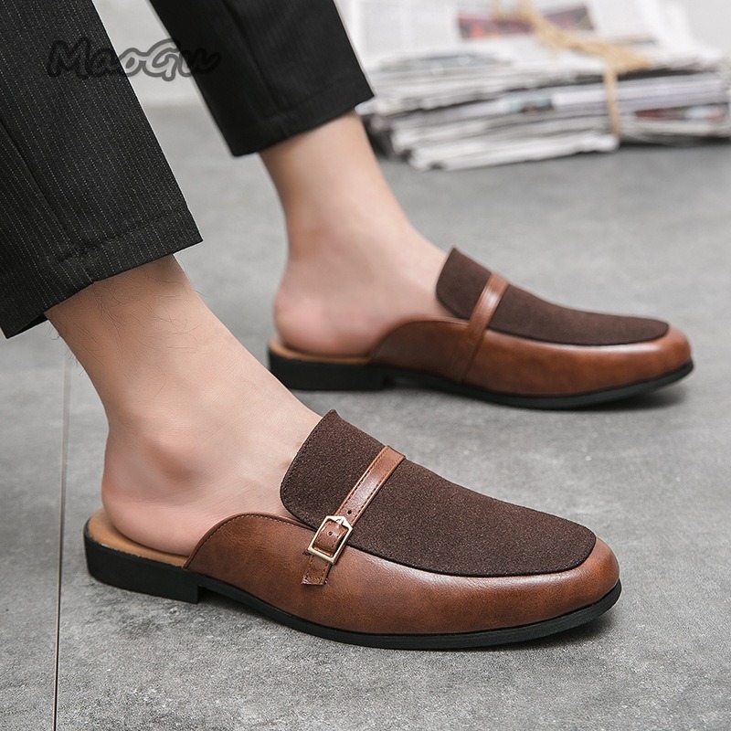 Suede Loafers Men - Men's Pantuflas Faux Leather & Suede
