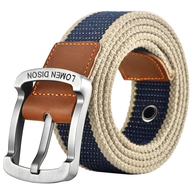 Belt Mens Fashion - Thickened Nylon Belt Youth Canvas Belt