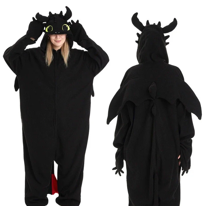 Mens Fashion Jumpsuit - Cosplay Costume Night Fury Cosplay Pajama