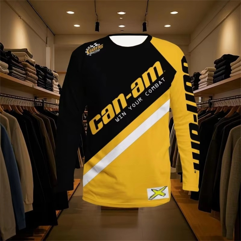 Men'S Fashion Advice - Motorcycle Racing Long Sleeve Round Neck