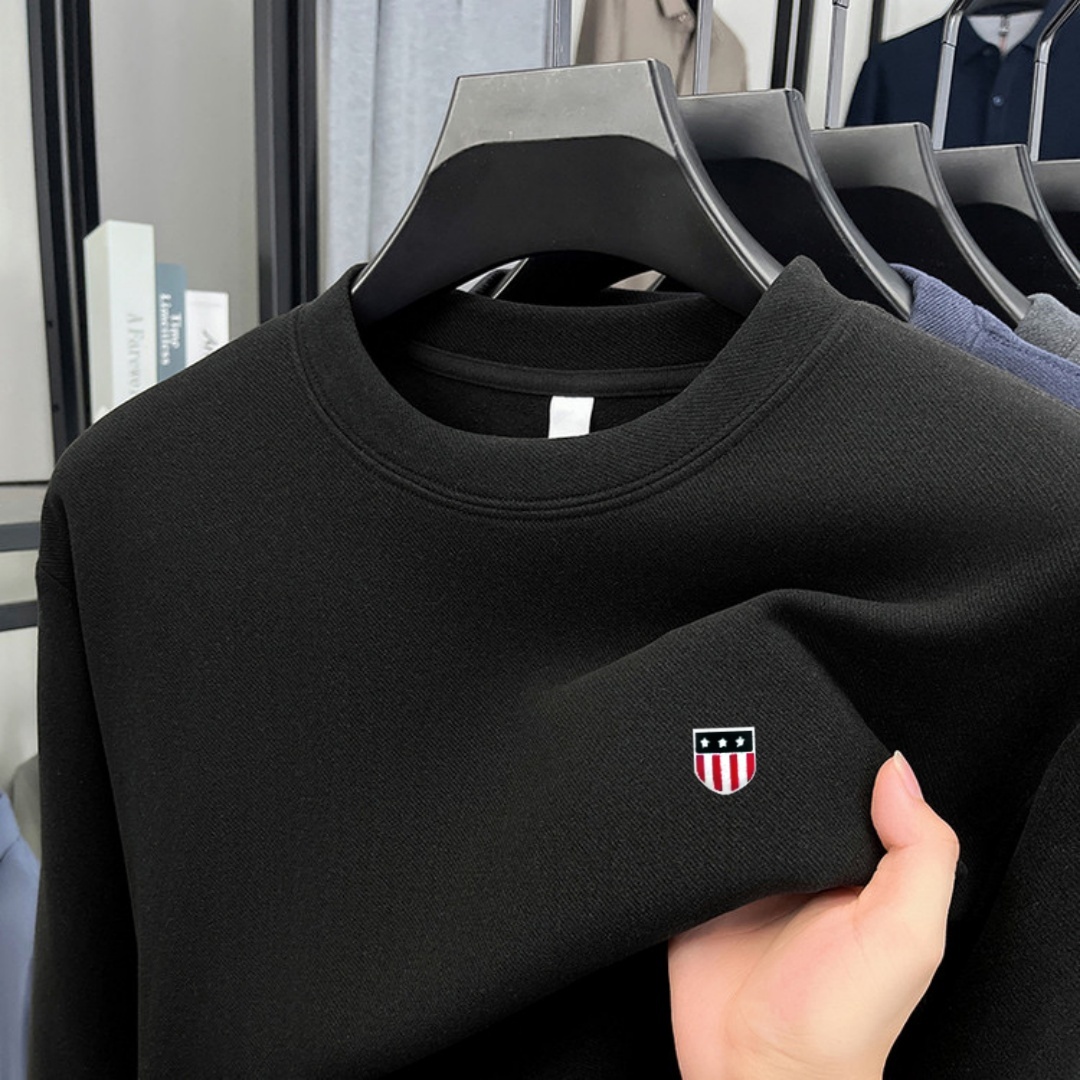 Fashion Mens Shirt - Soft cotton high-end brand men's long