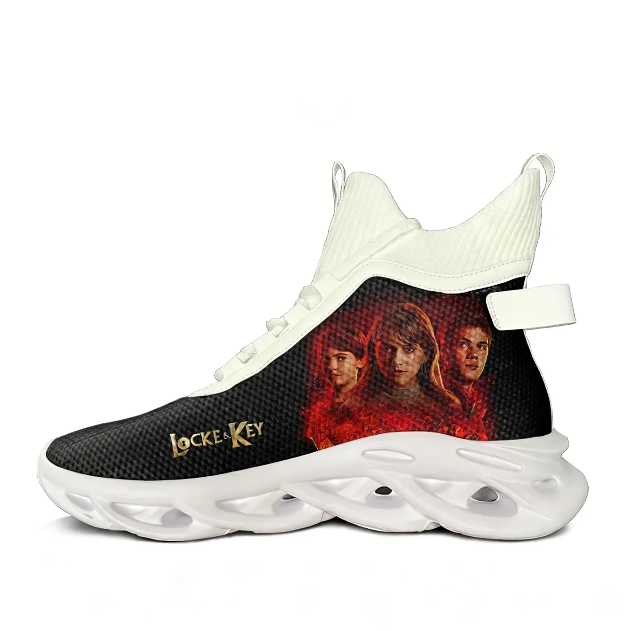 Men Fashion Key - Locke & Key High Top Flats