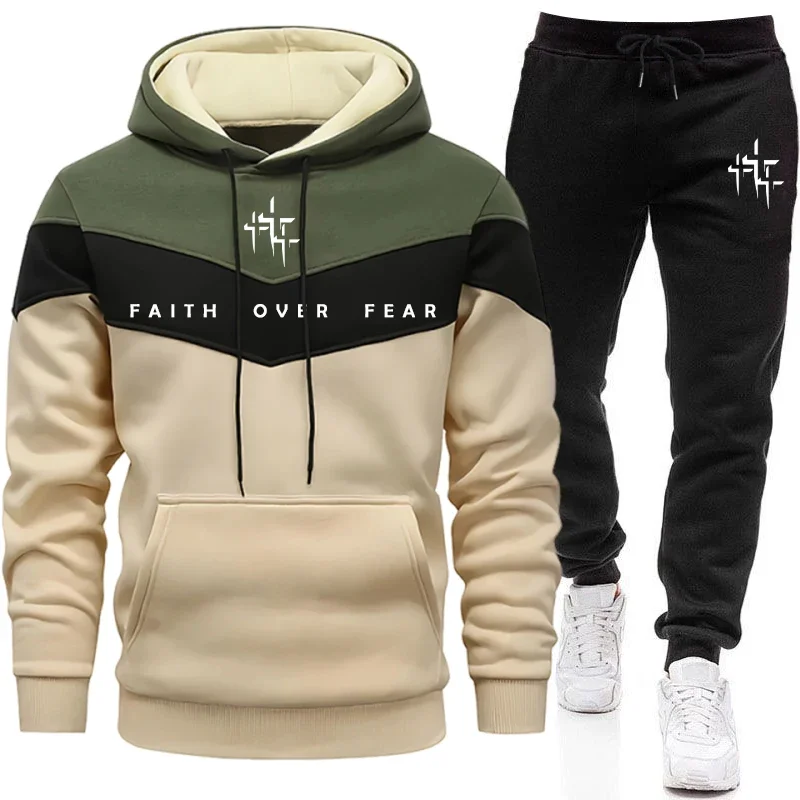 Faith Over Fear Men's Tracksui - Men'S Fashion Hoodies review and price
