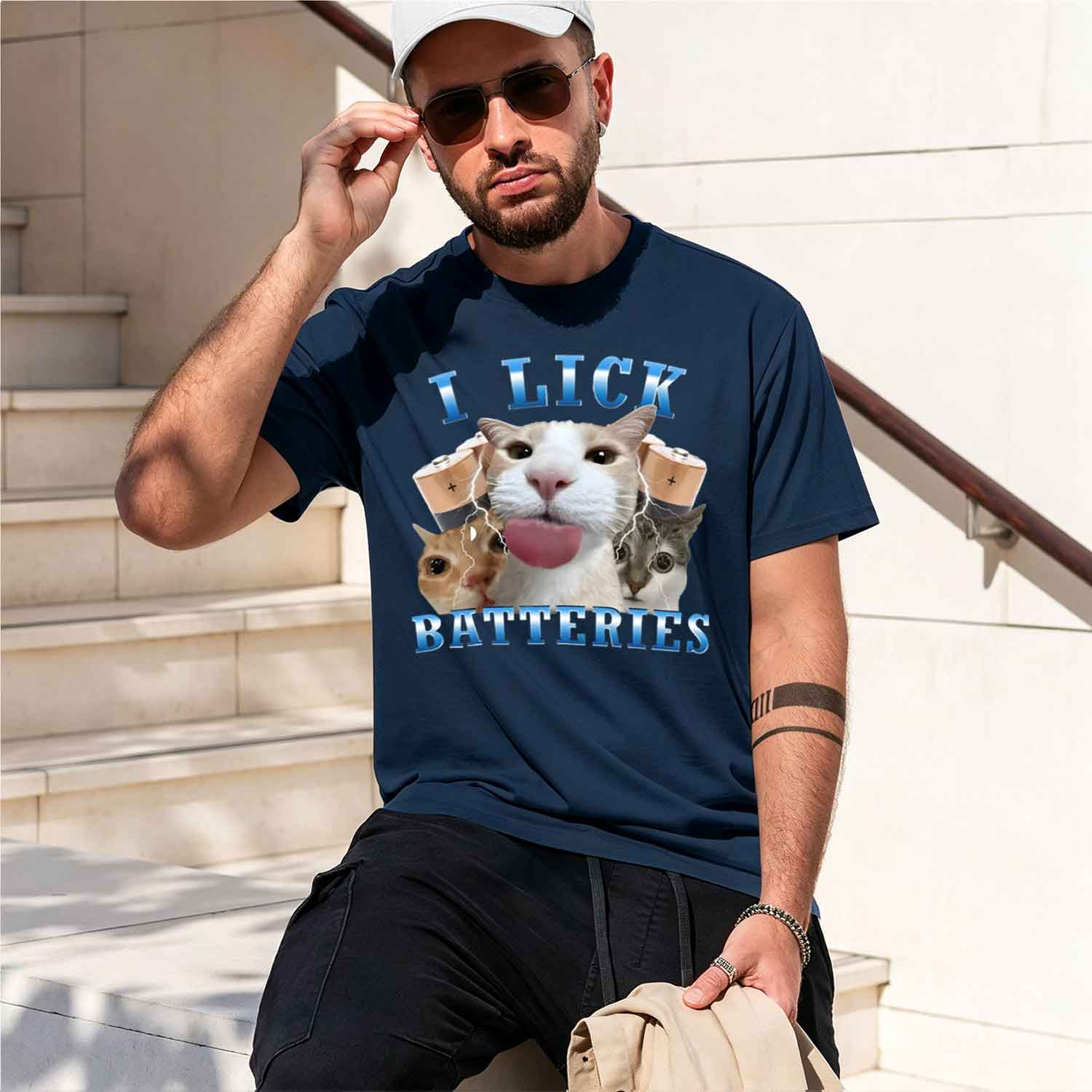 I Lk Batteries Funny Graph T S - Men'S Fashion Lk review and price