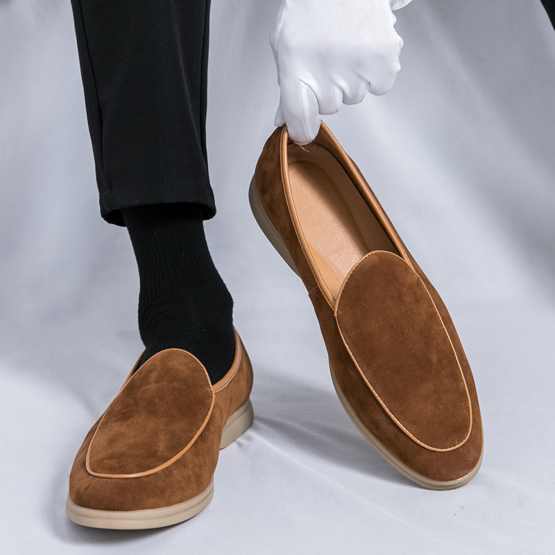 Fashion Men Luxury Brand Loafe - Suede Loafers Men review and price
