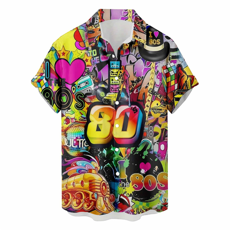 Retro 80s 90s Hawaiian Shirts  - Men'S Fashion From The 80S review and price