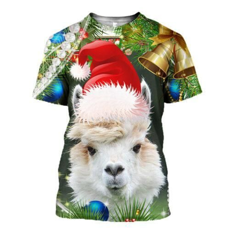 New 3D Xmas Animals Funny T Sh - Mens Xmas Fashion review and price