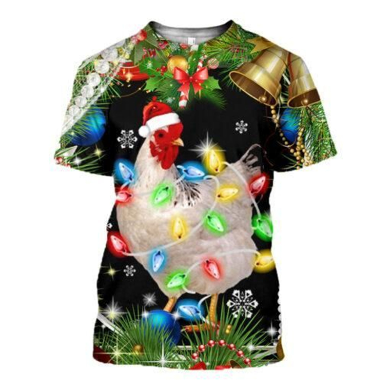 New 3D Xmas Animals Funny T Sh - Mens Xmas Fashion review and price