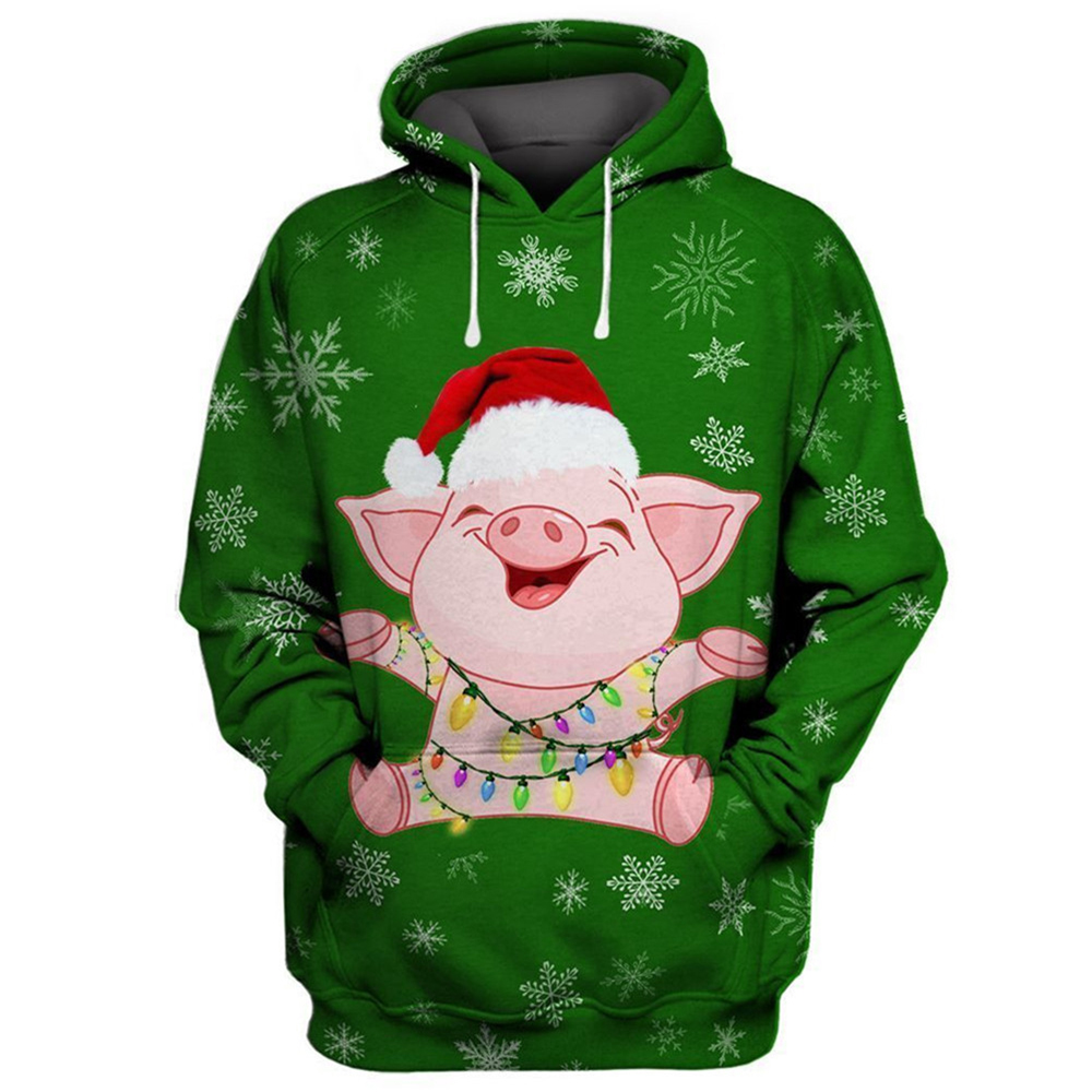 HX Funny Piggy Christmas Hoodi - Mens Xmas Fashion review and price