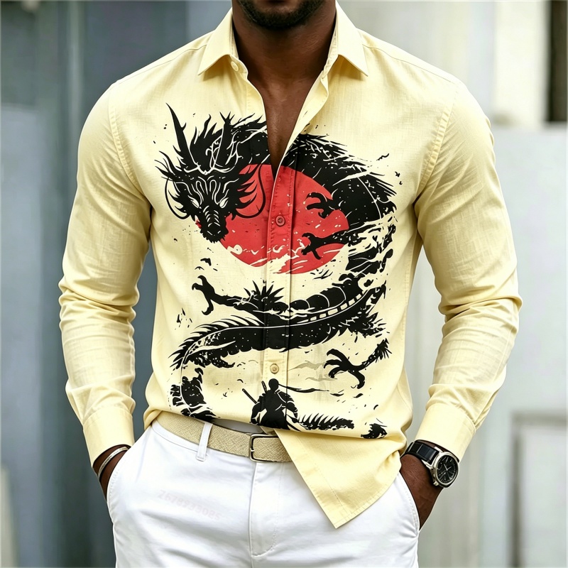 2026 New Men's Shirt White Bla - Fashion Mens Shirt review and price