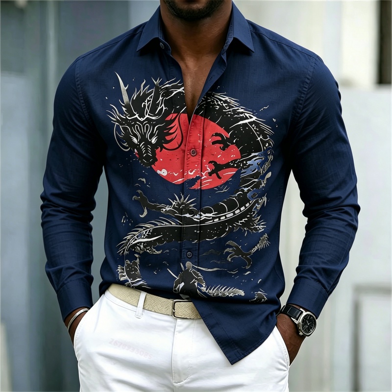 2026 New Men's Shirt White Bla - Fashion Mens Shirt review and price