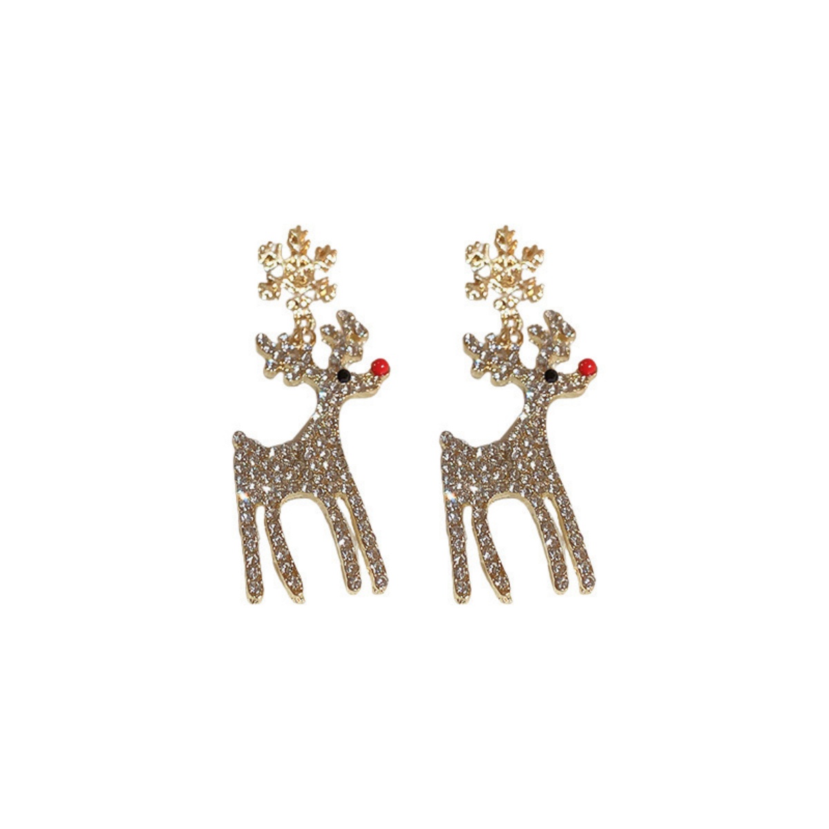 Xmas Holiday Deer Drop Earring - Mens Xmas Fashion review and price