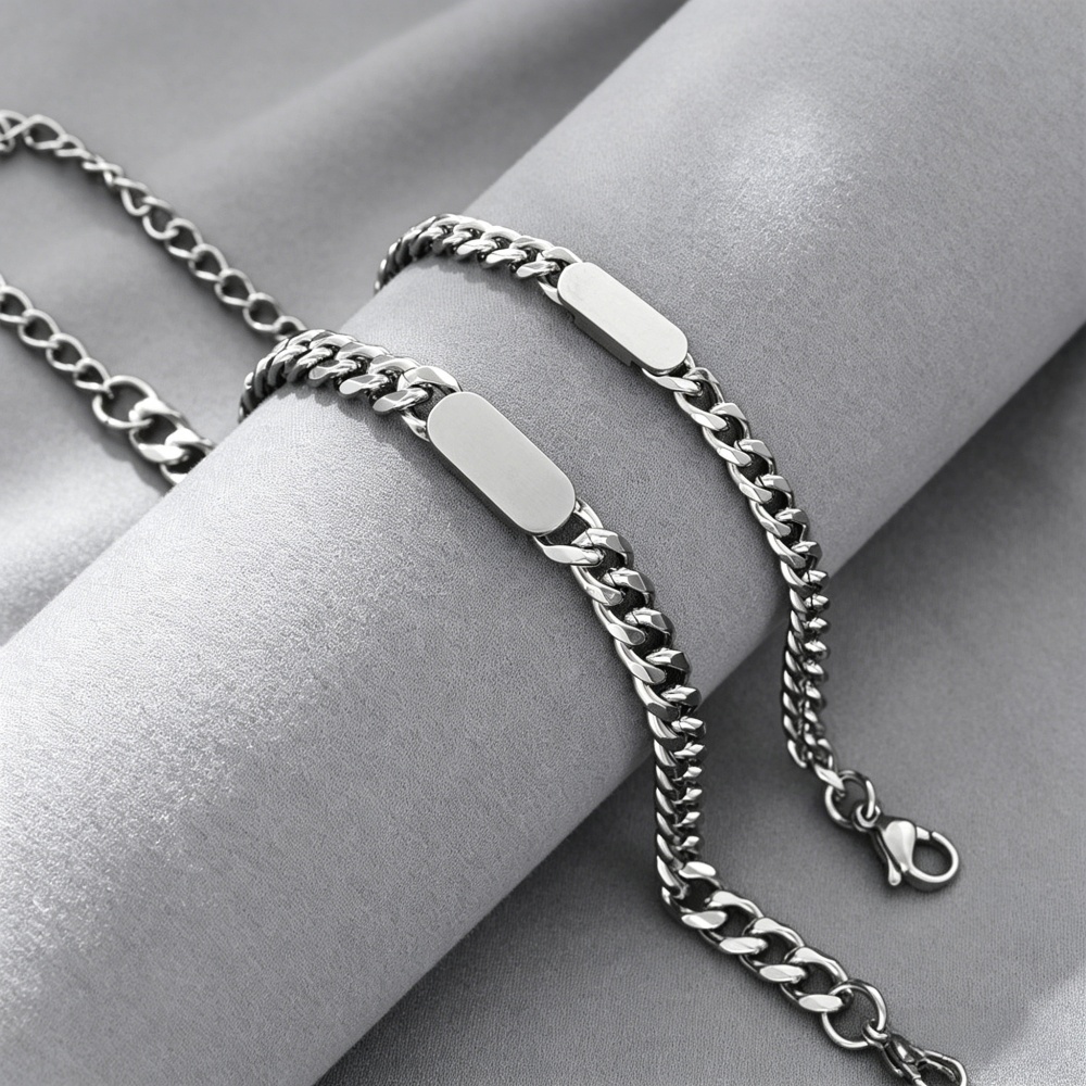Engraved Name Customized Coupl - Men'S Fashion Gold Chain review and price