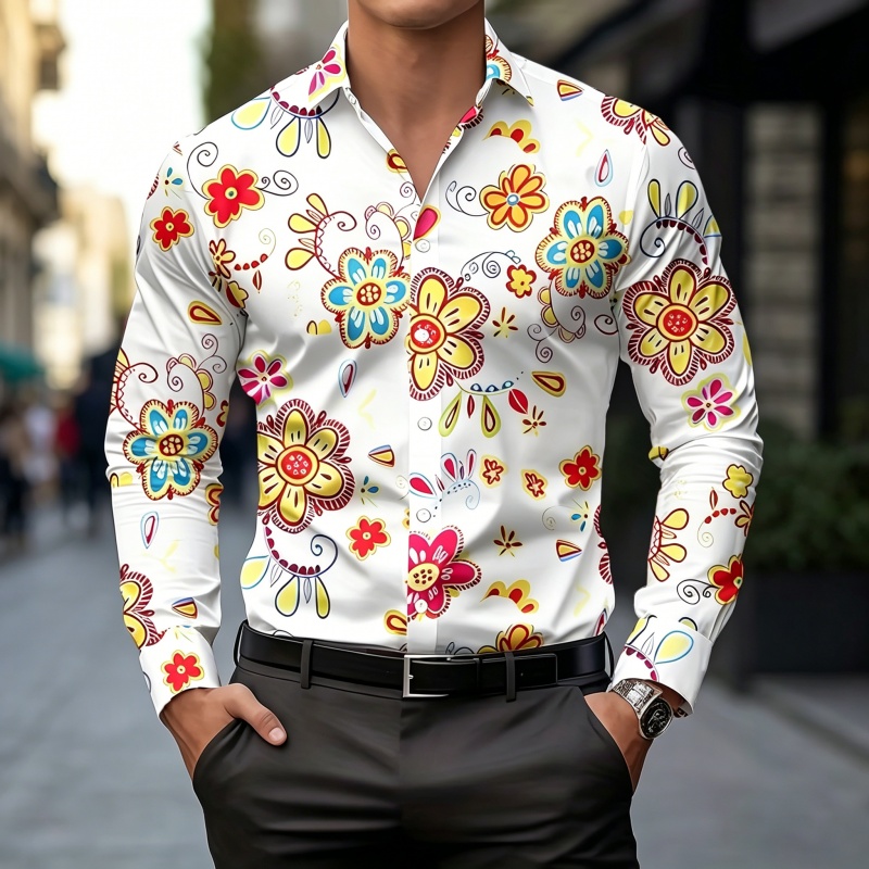 2026 new men's shirt fashion p - Fashion Mens Shirt review and price