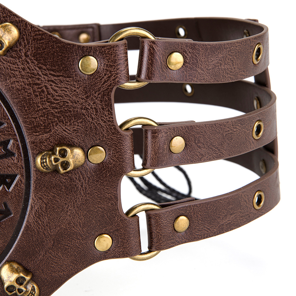 Medieval wide corset belt, Vik - Belt Mens Fashion review and price