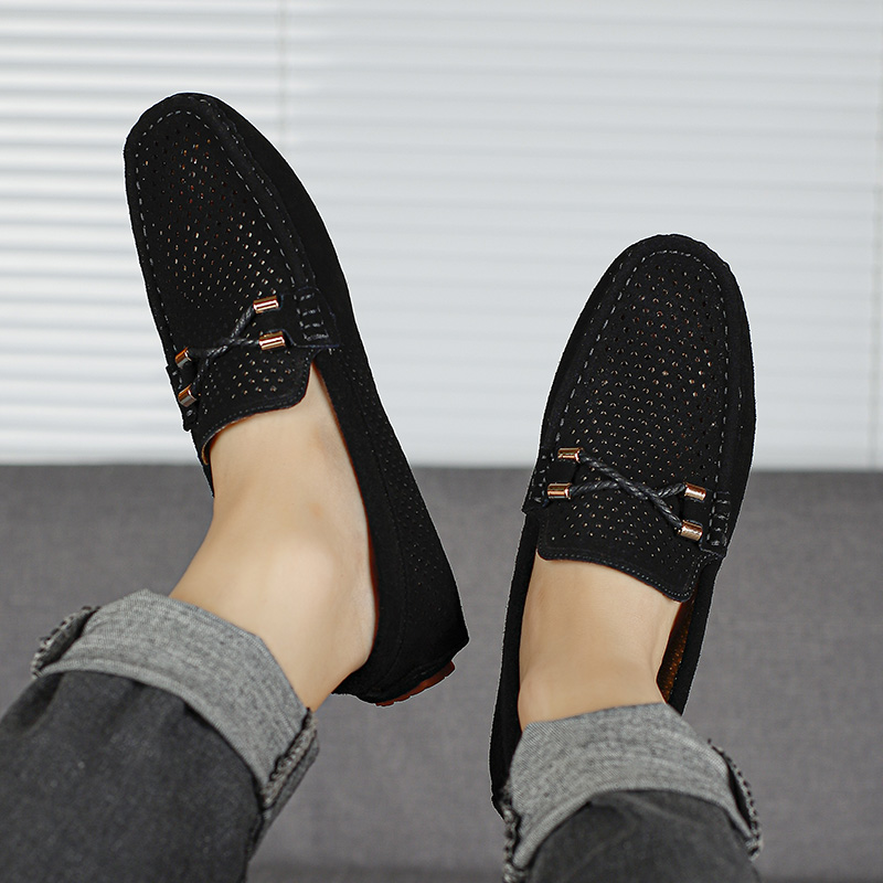 2026 Summer Men Casual Shoes L - Suede Loafers Men review and price