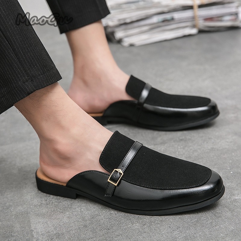 Men's Pantuflas Faux Leather & - Suede Loafers Men review and price
