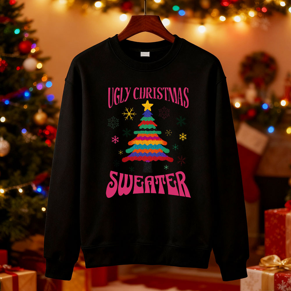 Ugly Christmas Sweater Tree Sw - Mens Xmas Fashion review and price