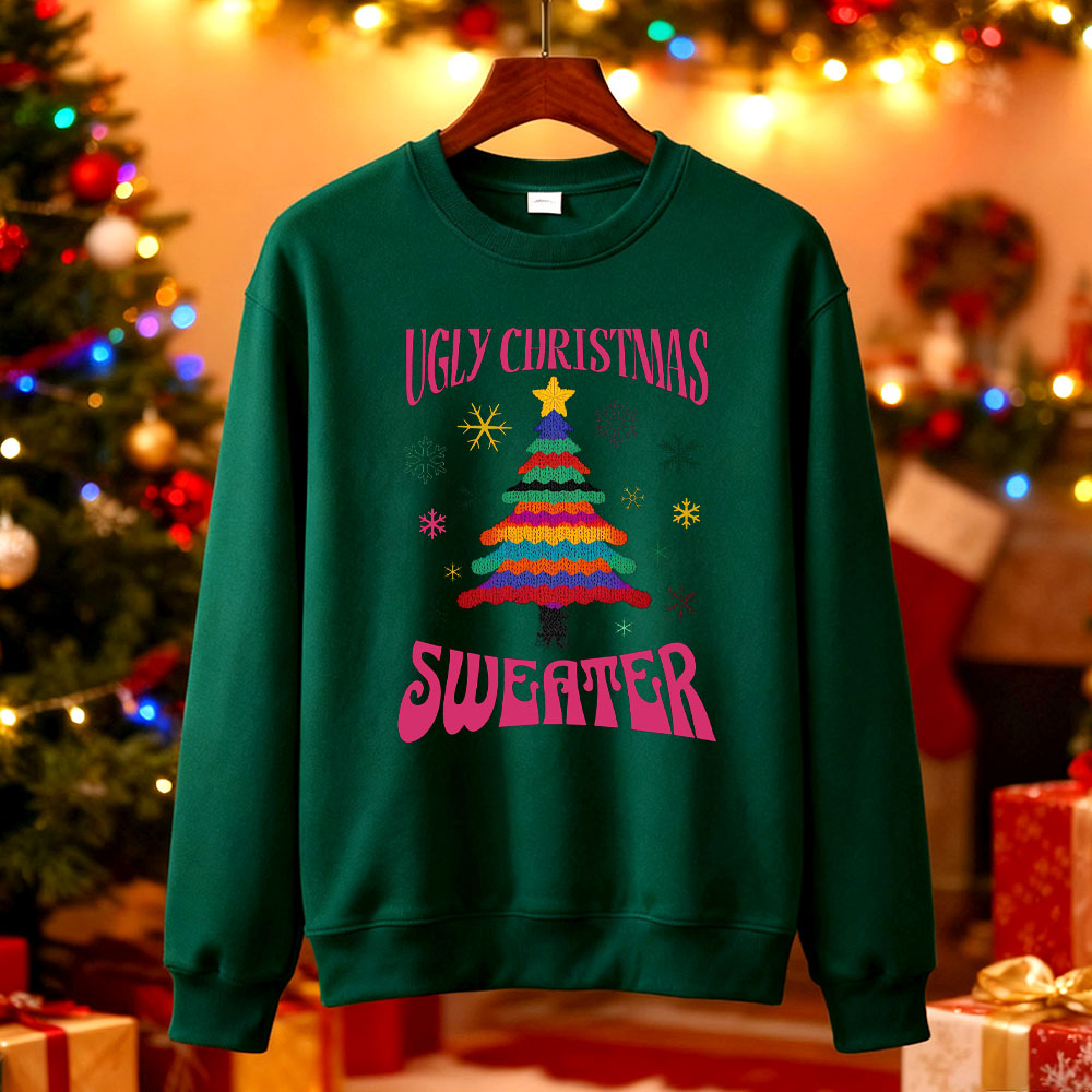 Ugly Christmas Sweater Tree Sw - Mens Xmas Fashion review and price
