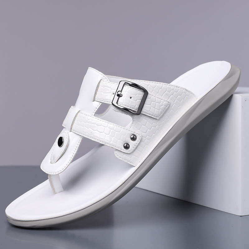 Summer New Men Flip Flops with - Belt Mens Fashion review and price