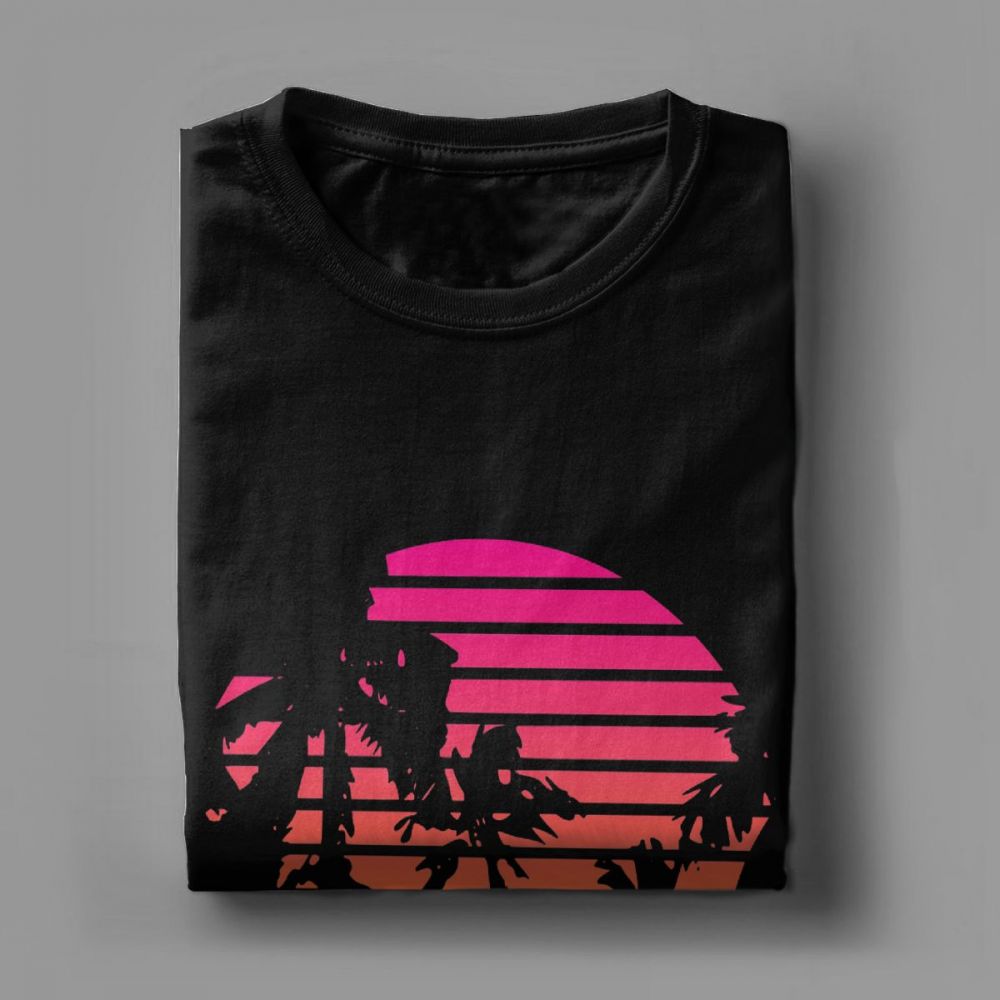 Sunset Palm Tree Vintage Tee S - Men'S Fashion From The 80S review and price