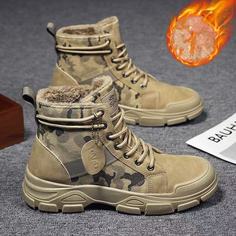 2025 Winter Camouflage Insulat - Men'S Fashion Jeans And Boots review and price