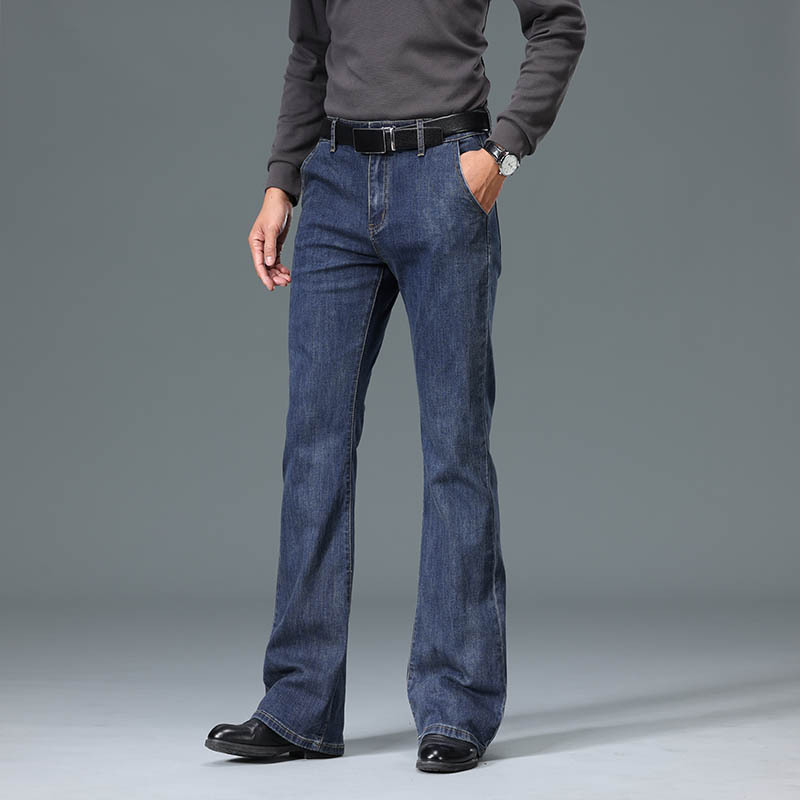 Denim Flared Jeans For Male Fl - Men'S Fashion Jeans And Boots review and price