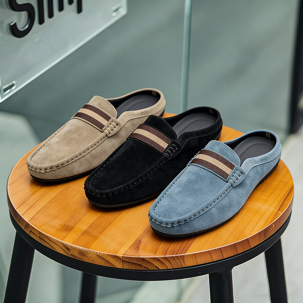 Summer New Shoes for Men Suede - Suede Loafers Men review and price