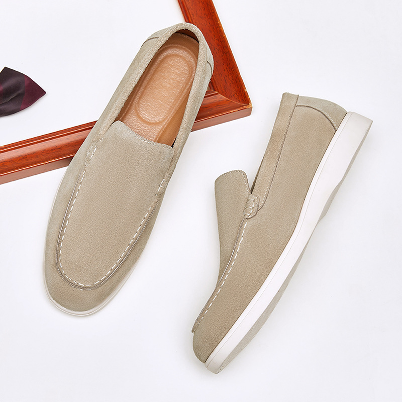 Casual Men's  Genuine Leather  - Suede Loafers Men review and price