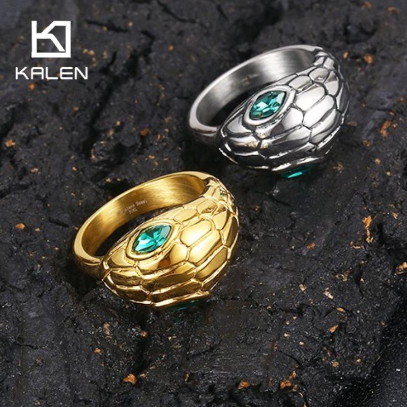 KALEN Stainless Steel Emerald  - Men'S Fashion Lk review and price