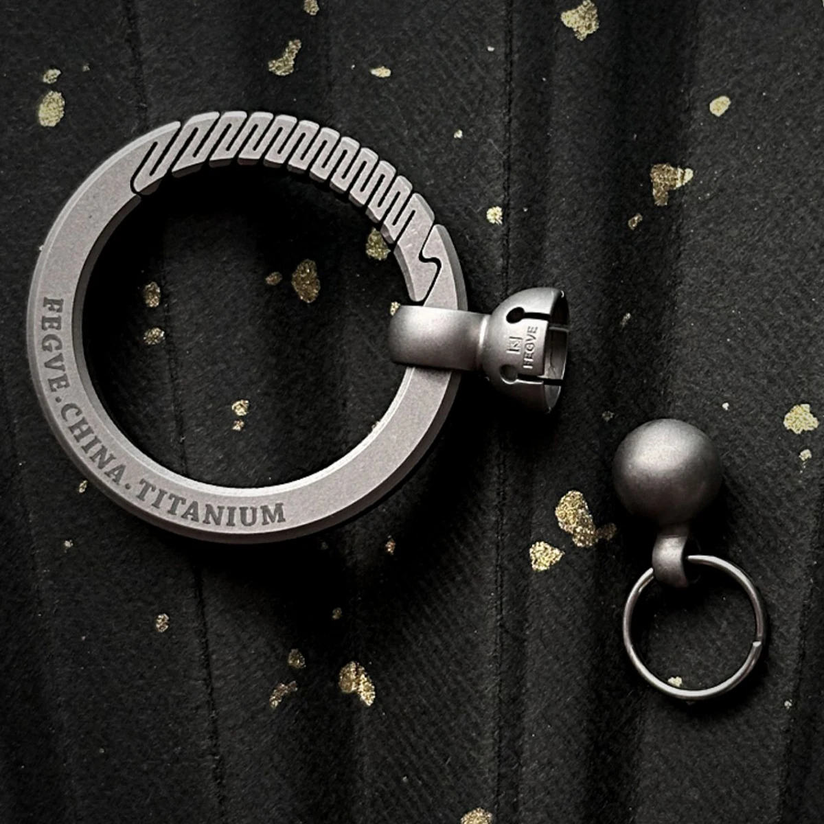 360° Titanium Key Chain Men Wo - Mens Xmas Fashion review and price